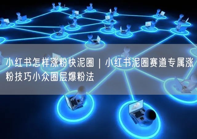 小红书怎样涨粉快泥圈|小红书泥圈赛道专属涨粉技巧小众圈层爆粉法