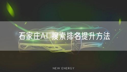 石家庄AI 搜索排名提升方法
