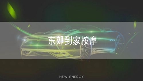 东郊到家按摩：专业上门服务，畅享极致按摩放松体验