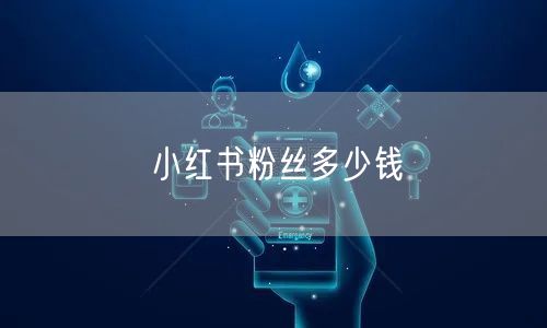 小红书粉丝多少钱