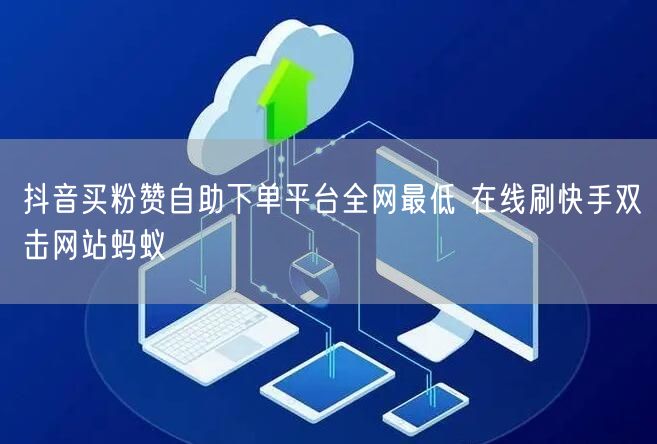 抖音买粉赞自助下单平台全网最低 在线刷快手双击网站蚂蚁