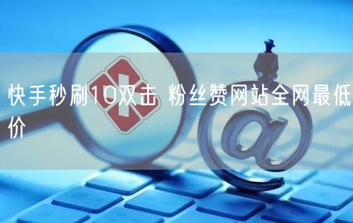 快手秒刷10双击 粉丝赞网站全网最低价