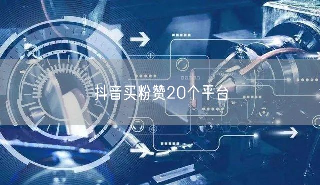 抖音买粉赞20个平台