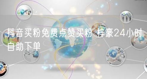 抖音买粉免费点赞买粉 梓豪24小时自助下单