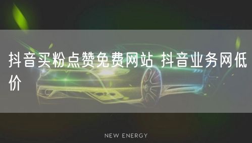 抖音买粉点赞免费网站 抖音业务网低价